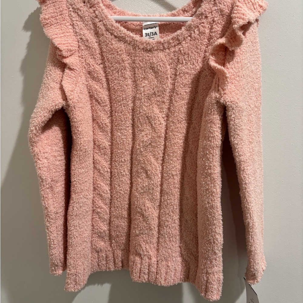 Carter's Soft Pink Ruffle Sweater